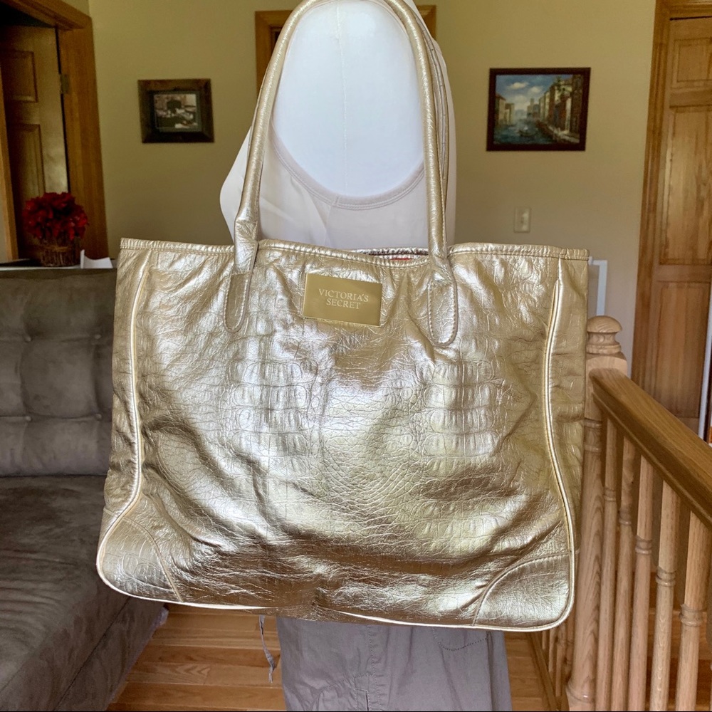 Victoria Secret Gold Bag